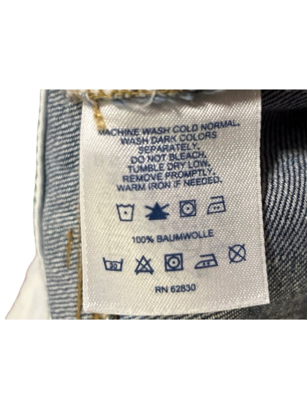 Lands' End Jeans Women's Size 16 x 32 Straight Leg 100% Cotton Denim Used - Picture 15 of 16